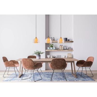 GUNHILD - Pendant light - 3xE27 - Transparant 30460/03/60 Lucide